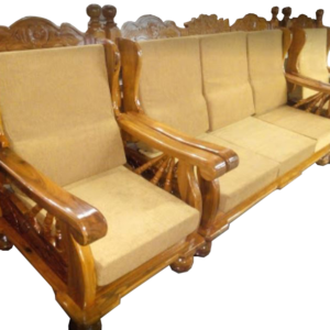 Sagwan Wooden Sofa Set 3+1+1