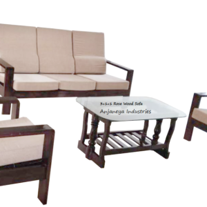 3+1+1 Rose Wood Sofa